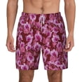 thumbnail image 1 of Lsque Mens Swim Trunks Orchids Flowers Pattern - Bathing Suit Compression Liner - Beach Swim Shorts Swimwear - (S-3XL) - Stretch Quick Dry -Large, 1 of 9