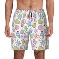 thumbnail image 1 of Lsque Mens Swim Trunks Pastel Christmas Cookies Pattern - Bathing Suit Compression Liner - Beach Swim Shorts Swimwear - (S-3XL) - Stretch Quick Dry -3X-Large, 1 of 9