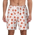 thumbnail image 1 of Lsque Mens Swim Trunks Pastry Pattern - Bathing Suit Compression Liner - Beach Swim Shorts Swimwear - (S-3XL) - Stretch Quick Dry -Small, 1 of 9