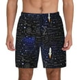 thumbnail image 1 of Lsque Mens Swim Trunks Physical Formulas Pattern - Bathing Suit Compression Liner - Beach Swim Shorts Swimwear - (S-3XL) - Stretch Quick Dry -Small, 1 of 9