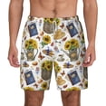 thumbnail image 1 of Lsque Mens Swim Trunks Picnic Pattern - Bathing Suit Compression Liner - Beach Swim Shorts Swimwear - (S-3XL) - Stretch Quick Dry -Medium, 1 of 9