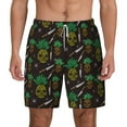 thumbnail image 1 of Lsque Mens Swim Trunks Pineapples Pattern - Bathing Suit Compression Liner - Beach Swim Shorts Swimwear - (S-3XL) - Stretch Quick Dry -Small, 1 of 9