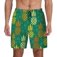 thumbnail image 1 of Lsque Mens Swim Trunks Pineapples1 Pattern - Bathing Suit Compression Liner - Beach Swim Shorts Swimwear - (S-3XL) - Stretch Quick Dry -Medium, 1 of 9
