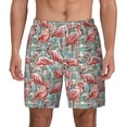 thumbnail image 1 of Lsque Mens Swim Trunks Pink Flamingo Pattern - Bathing Suit Compression Liner - Beach Swim Shorts Swimwear - (S-3XL) - Stretch Quick Dry -Small, 1 of 9