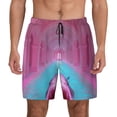thumbnail image 1 of Lsque Mens Swim Trunks Pink Shark Pool Fantasy Pattern - Bathing Suit Compression Liner - Beach Swim Shorts Swimwear - (S-3XL) - Stretch Quick Dry -Medium, 1 of 9