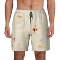 thumbnail image 1 of Lsque Mens Swim Trunks Pita Tortilla Pattern - Bathing Suit Compression Liner - Beach Swim Shorts Swimwear - (S-3XL) - Stretch Quick Dry -X-Large, 1 of 9