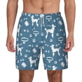 thumbnail image 1 of Lsque Mens Swim Trunks Poodle Dog Pattern - Bathing Suit Compression Liner - Beach Swim Shorts Swimwear - (S-3XL) - Stretch Quick Dry -Small, 1 of 9