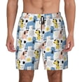thumbnail image 1 of Lsque Mens Swim Trunks Poodle Dog Pattern - Bathing Suit Compression Liner - Beach Swim Shorts Swimwear - (S-3XL) - Stretch Quick Dry -, 1 of 9