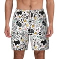 thumbnail image 1 of Lsque Mens Swim Trunks Puppy Pattern - Bathing Suit Compression Liner - Beach Swim Shorts Swimwear - (S-3XL) - Stretch Quick Dry -Medium, 1 of 9
