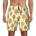 thumbnail image 1 of Lsque Mens Swim Trunks Qutumn Tree Pattern - Bathing Suit Compression Liner - Beach Swim Shorts Swimwear - (S-3XL) - Stretch Quick Dry -3X-Large, 1 of 9