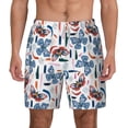 thumbnail image 1 of Lsque Mens Swim Trunks Retro Butterfly Pattern - Bathing Suit Compression Liner - Beach Swim Shorts Swimwear - (S-3XL) - Stretch Quick Dry -XX-Large, 1 of 9