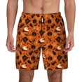 thumbnail image 1 of Lsque Mens Swim Trunks Retro Halloween Pattern - Bathing Suit Compression Liner - Beach Swim Shorts Swimwear - (S-3XL) - Stretch Quick Dry -, 1 of 9