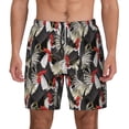 thumbnail image 1 of Lsque Mens Swim Trunks Roosters 2 Pattern - Bathing Suit Compression Liner - Beach Swim Shorts Swimwear - (S-3XL) - Stretch Quick Dry -XX-Large, 1 of 9