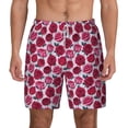 thumbnail image 1 of Lsque Mens Swim Trunks Rose Flowers Pattern - Bathing Suit Compression Liner - Beach Swim Shorts Swimwear - (S-3XL) - Stretch Quick Dry -3X-Large, 1 of 9