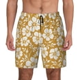 thumbnail image 1 of Lsque Mens Swim Trunks Rose Flowers Pattern - Bathing Suit Compression Liner - Beach Swim Shorts Swimwear - (S-3XL) - Stretch Quick Dry -3X-Large, 1 of 9