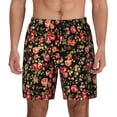 thumbnail image 1 of Lsque Mens Swim Trunks Rose Flowers Pattern - Bathing Suit Compression Liner - Beach Swim Shorts Swimwear - (S-3XL) - Stretch Quick Dry -Small, 1 of 9