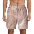 thumbnail image 1 of Lsque Mens Swim Trunks Rose Gold Glitter Splatter Pattern - Bathing Suit Compression Liner - Beach Swim Shorts Swimwear - (S-3XL) - Stretch Quick Dry -3X-Large, 1 of 9