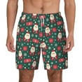 thumbnail image 1 of Lsque Mens Swim Trunks Santa Claus Pattern - Bathing Suit Compression Liner - Beach Swim Shorts Swimwear - (S-3XL) - Stretch Quick Dry -Small, 1 of 9