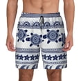 thumbnail image 1 of Lsque Mens Swim Trunks Sea Underwater Turtles Pattern - Bathing Suit Compression Liner - Beach Swim Shorts Swimwear - (S-3XL) - Stretch Quick Dry -Large, 1 of 9