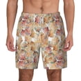 thumbnail image 1 of Lsque Mens Swim Trunks Seashells Pattern - Bathing Suit Compression Liner - Beach Swim Shorts Swimwear - (S-3XL) - Stretch Quick Dry -X-Large, 1 of 9