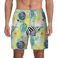 thumbnail image 1 of Lsque Mens Swim Trunks Shell Clam Pattern - Bathing Suit Compression Liner - Beach Swim Shorts Swimwear - (S-3XL) - Stretch Quick Dry -Medium, 1 of 9
