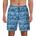 thumbnail image 1 of Lsque Mens Swim Trunks Shell Pattern - Bathing Suit Compression Liner - Beach Swim Shorts Swimwear - (S-3XL) - Stretch Quick Dry -XX-Large, 1 of 9