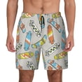 thumbnail image 1 of Lsque Mens Swim Trunks Skateboard Pattern - Bathing Suit Compression Liner - Beach Swim Shorts Swimwear - (S-3XL) - Stretch Quick Dry -X-Large, 1 of 9