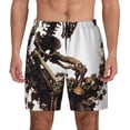 thumbnail image 1 of Lsque Mens Swim Trunks Skeleton Dance with Mushrooms Pattern - Bathing Suit Compression Liner - Beach Swim Shorts Swimwear - (S-3XL) - Stretch Quick Dry -X-Large, 1 of 9