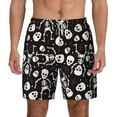 thumbnail image 1 of Lsque Mens Swim Trunks Skeleton Pattern - Bathing Suit Compression Liner - Beach Swim Shorts Swimwear - (S-3XL) - Stretch Quick Dry -XX-Large, 1 of 9