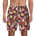 thumbnail image 1 of Lsque Mens Swim Trunks Skull record lips Pattern - Bathing Suit Compression Liner - Beach Swim Shorts Swimwear - (S-3XL) - Stretch Quick Dry -Small, 1 of 9