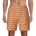thumbnail image 1 of Lsque Mens Swim Trunks Sleepy Foxes Pattern - Bathing Suit Compression Liner - Beach Swim Shorts Swimwear - (S-3XL) - Stretch Quick Dry -X-Large, 1 of 9
