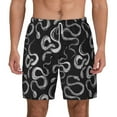 thumbnail image 1 of Lsque Mens Swim Trunks Snake Pattern - Bathing Suit Compression Liner - Beach Swim Shorts Swimwear - (S-3XL) - Stretch Quick Dry -Medium, 1 of 9
