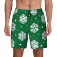 thumbnail image 1 of Lsque Mens Swim Trunks Snowflake Pattern - Bathing Suit Compression Liner - Beach Swim Shorts Swimwear - (S-3XL) - Stretch Quick Dry -Small, 1 of 9