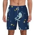 thumbnail image 1 of Lsque Mens Swim Trunks Space Dinosaur Pattern - Bathing Suit Compression Liner - Beach Swim Shorts Swimwear - (S-3XL) - Stretch Quick Dry -3X-Large, 1 of 9