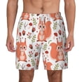 thumbnail image 1 of Lsque Mens Swim Trunks Squirrel And Pattern - Bathing Suit Compression Liner - Beach Swim Shorts Swimwear - (S-3XL) - Stretch Quick Dry -Small, 1 of 9