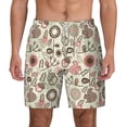 thumbnail image 1 of Lsque Mens Swim Trunks Squirrel In The Forest Pattern - Bathing Suit Compression Liner - Beach Swim Shorts Swimwear - (S-3XL) - Stretch Quick Dry -XX-Large, 1 of 9