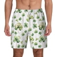 thumbnail image 1 of Lsque Mens Swim Trunks St Patrick's Day3 Pattern - Bathing Suit Compression Liner - Beach Swim Shorts Swimwear - (S-3XL) - Stretch Quick Dry -Small, 1 of 9