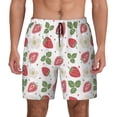 thumbnail image 1 of Lsque Mens Swim Trunks Strawberry Pattern - Bathing Suit Compression Liner - Beach Swim Shorts Swimwear - (S-3XL) - Stretch Quick Dry -Medium, 1 of 9