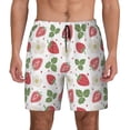 thumbnail image 1 of Lsque Mens Swim Trunks Strawberry Pattern - Bathing Suit Compression Liner - Beach Swim Shorts Swimwear - (S-3XL) - Stretch Quick Dry -, 1 of 9