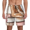 thumbnail image 1 of Lsque Mens Swim Trunks Stylish High Heels On Books Pattern - Bathing Suit Compression Liner - Beach Swim Shorts Swimwear - (S-3XL) - Stretch Quick Dry -Small, 1 of 9