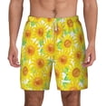 thumbnail image 1 of Lsque Mens Swim Trunks Sunflowers2 Pattern - Bathing Suit Compression Liner - Beach Swim Shorts Swimwear - (S-3XL) - Stretch Quick Dry -X-Large, 1 of 9