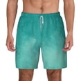 thumbnail image 1 of Lsque Mens Swim Trunks Teal Turquoise1 Pattern - Bathing Suit Compression Liner - Beach Swim Shorts Swimwear - (S-3XL) - Stretch Quick Dry -X-Large, 1 of 9