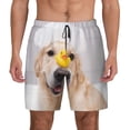 thumbnail image 1 of Lsque Mens Swim Trunks The Dog Is Sitting In A Bubble Bath Pattern - Bathing Suit Compression Liner - Beach Swim Shorts Swimwear - (S-3XL) - Stretch Quick Dry -3X-Large, 1 of 9