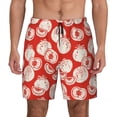 thumbnail image 1 of Lsque Mens Swim Trunks Tomatoes Pattern - Bathing Suit Compression Liner - Beach Swim Shorts Swimwear - (S-3XL) - Stretch Quick Dry -3X-Large, 1 of 9