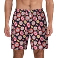 thumbnail image 1 of Lsque Mens Swim Trunks Tomatoes Pattern - Bathing Suit Compression Liner - Beach Swim Shorts Swimwear - (S-3XL) - Stretch Quick Dry -Large, 1 of 9