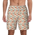thumbnail image 1 of Lsque Mens Swim Trunks Train1 Pattern - Bathing Suit Compression Liner - Beach Swim Shorts Swimwear - (S-3XL) - Stretch Quick Dry -3X-Large, 1 of 9