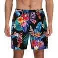 thumbnail image 1 of Lsque Mens Swim Trunks Tropical Palm Leaves Pattern - Bathing Suit Compression Liner - Beach Swim Shorts Swimwear - (S-3XL) - Stretch Quick Dry -Small, 1 of 9