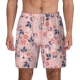 thumbnail image 1 of Lsque Mens Swim Trunks Tropical Plants Pattern - Bathing Suit Compression Liner - Beach Swim Shorts Swimwear - (S-3XL) - Stretch Quick Dry -XX-Large, 1 of 9