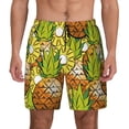 thumbnail image 1 of Lsque Mens Swim Trunks Tropical Summer Fruit Pattern - Bathing Suit Compression Liner - Beach Swim Shorts Swimwear - (S-3XL) - Stretch Quick Dry -Small, 1 of 9