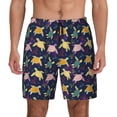 thumbnail image 1 of Lsque Mens Swim Trunks Turtle Pattern - Bathing Suit Compression Liner - Beach Swim Shorts Swimwear - (S-3XL) - Stretch Quick Dry -Medium, 1 of 9